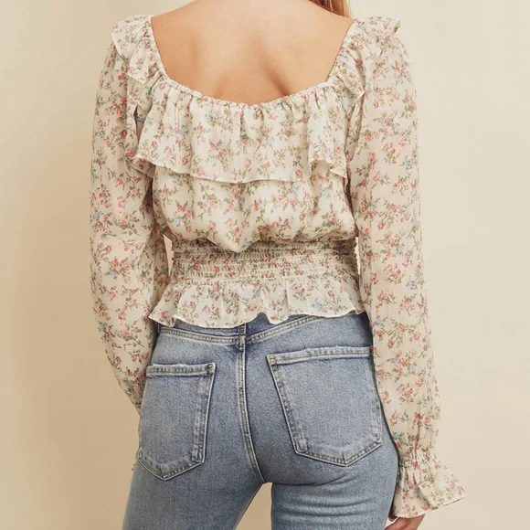 NWT Prairie Floral Blouse - Picture 4 of 6